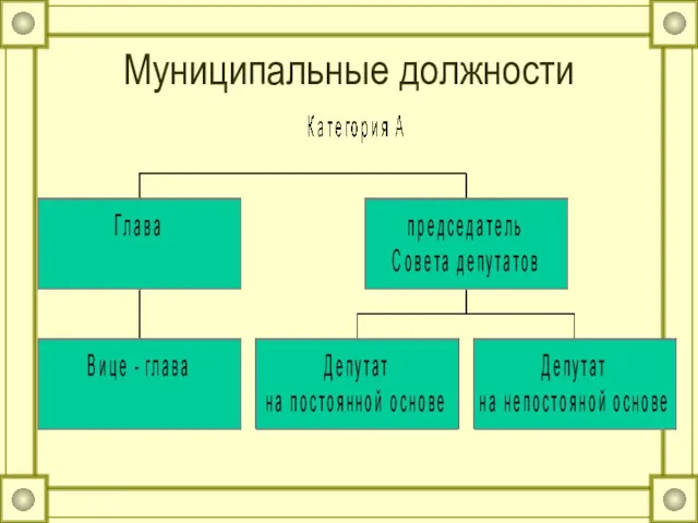 Муниципальные должности