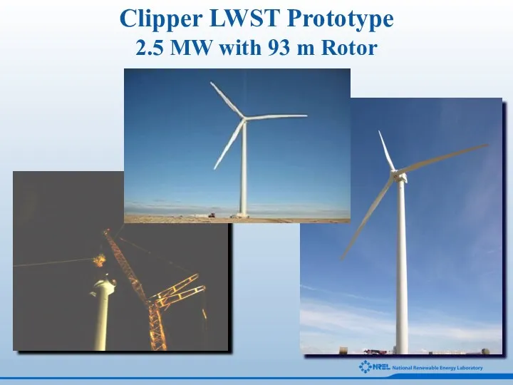 Clipper LWST Prototype 2.5 MW with 93 m Rotor
