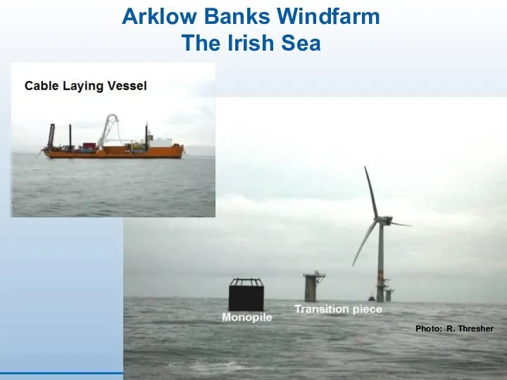 Arklow Banks Windfarm The Irish Sea Photo: R. Thresher