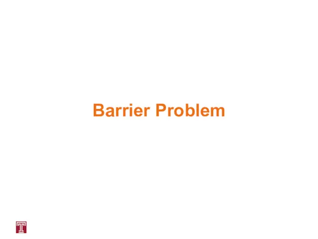 Barrier Problem
