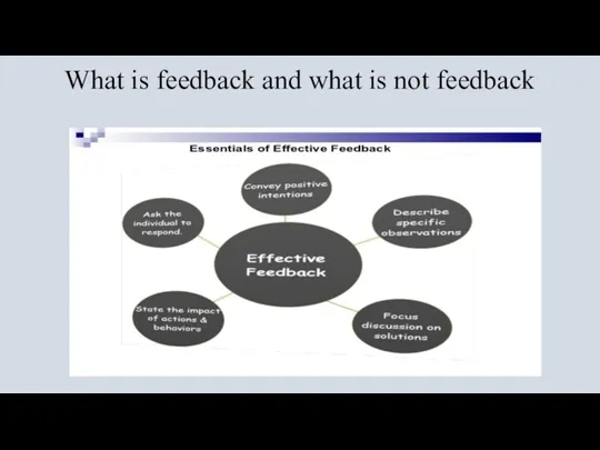 What is feedback and what is not feedback