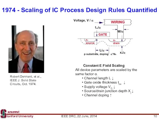1974 - Scaling of IC Process Design Rules Quantified Constant