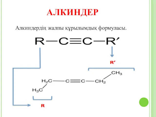 АЛКИНДЕР Алкиндердің жалпы құрылымдық формуласы.