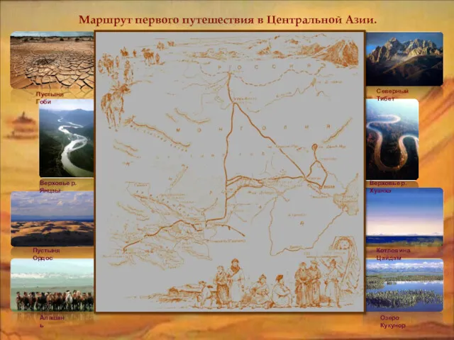 Пустыня Гоби Верховье р.Янцзы Алашань Пустыня Ордос Северный Тибет Верховье