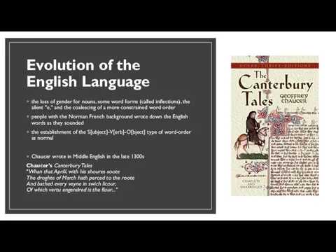 Evolution of the English Language the loss of gender for