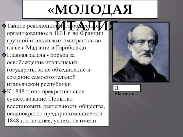 Тайное революционного общество, организованное в 1831 г. во Франции группой