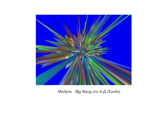 Модель Big Bang (по А.Д.Линде).