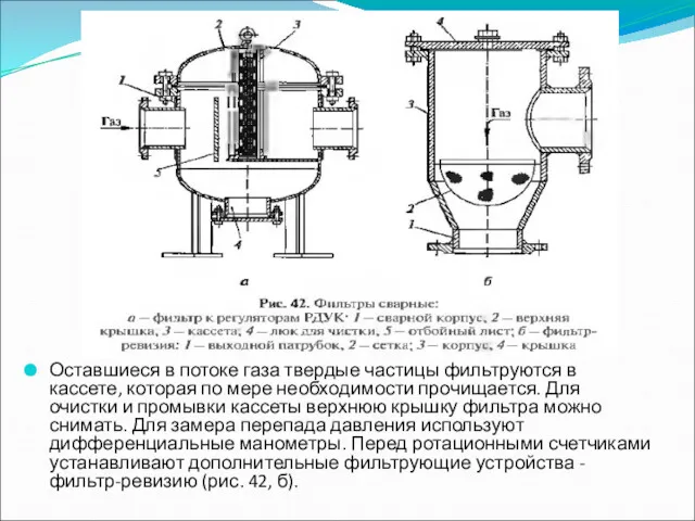 Оставшиеся в потоке газа твердые частицы фильтруются в кассете, которая