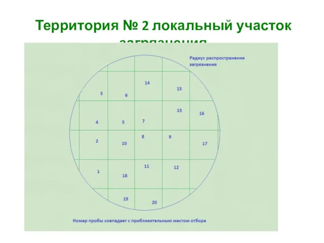 Территория № 2 локальный участок загрязнения