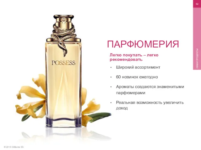 © 2016 Oriflame SA НАШИ ПРОДУКТЫ Легко покупать – легко