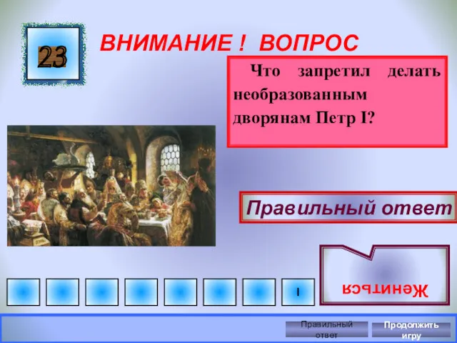 ВНИМАНИЕ ! ВОПРОС Что запретил делать необразованным дворянам Петр I?