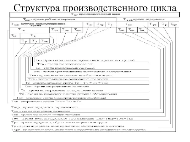 Структура производственного цикла