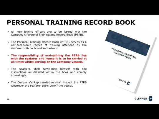 PERSONAL TRAINING RECORD BOOK All new joining officers are to