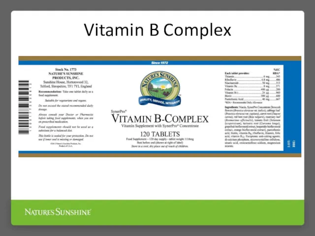 Vitamin B Complex