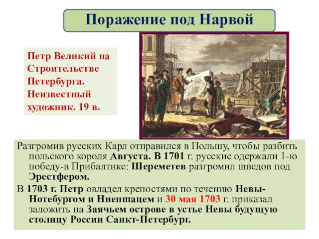 Разгромив русских Карл отправился в Польшу, чтобы разбить польского короля