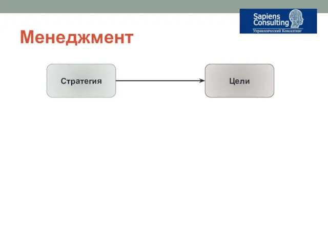 Менеджмент Стратегия Цели