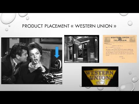 PRODUCT PLACEMENT « WESTERN UNION »