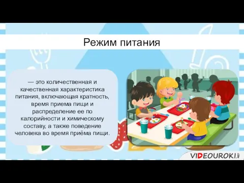 — это количественная и качественная характеристика питания, включающая кратность, время