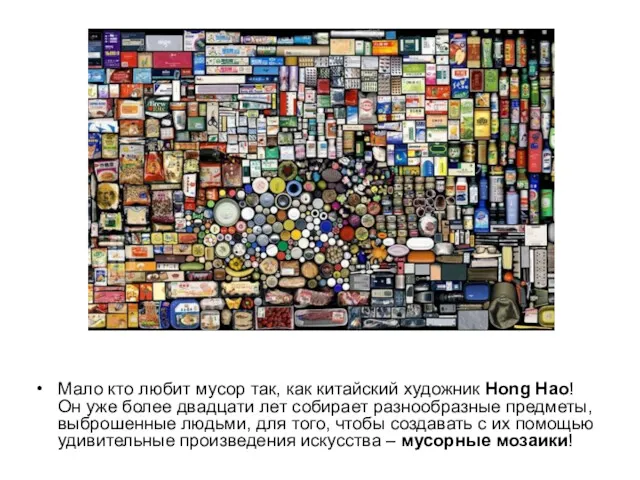 Мало кто любит мусор так, как китайский художник Hong Hao!
