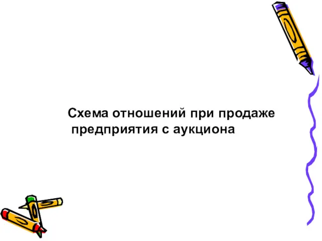 Схема отношений при продаже предприятия с аукциона