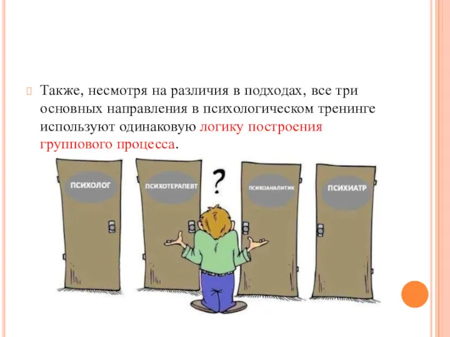 Также, несмотря на различия в подходах, все три основных направления