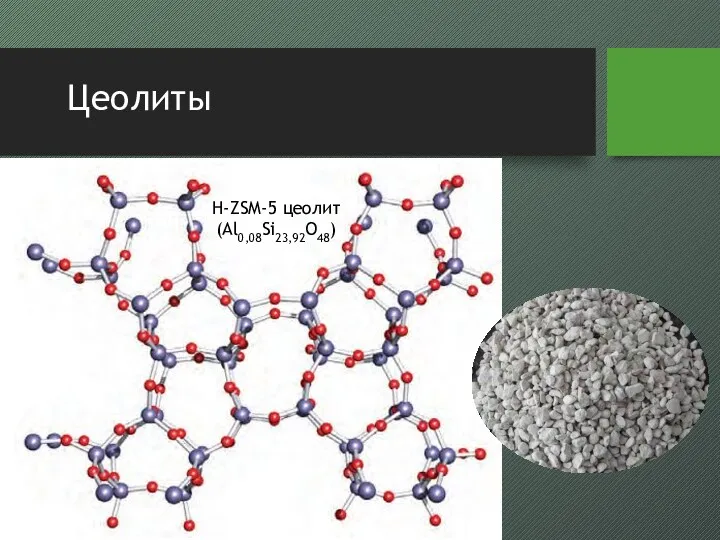 Цеолиты H-ZSM-5 цеолит (Al0,08Si23,92O48)