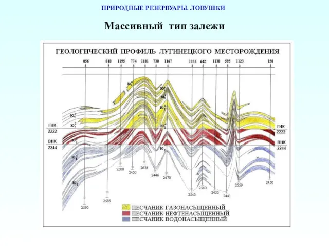 ПРИРОДНЫЕ РЕЗЕРВУАРЫ. ЛОВУШКИ Массивный тип залежи