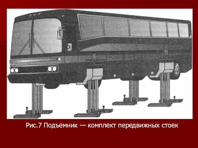 Рис.7 Подъемник — комплект передвижных стоек