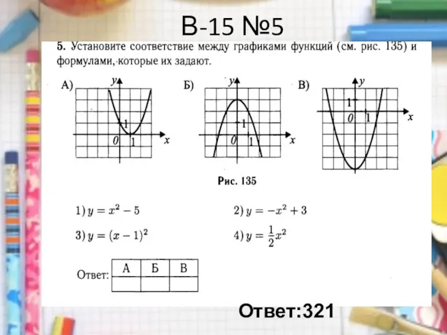 В-15 №5 Ответ:321