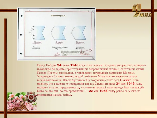 Парад Победы 24 июня 1945 года стал первым парадом, утверждение