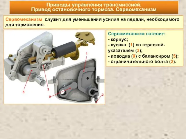 Сервомеханизм состоит: - корпус; - кулака (1) со стрелкой-указателем (3);