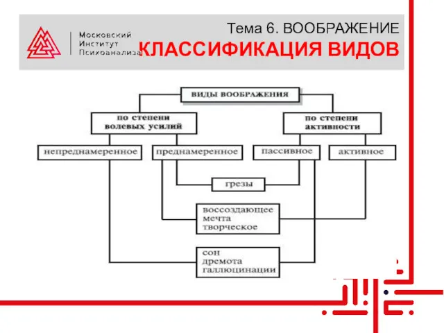 Тема 6. ВООБРАЖЕНИЕ КЛАССИФИКАЦИЯ ВИДОВ