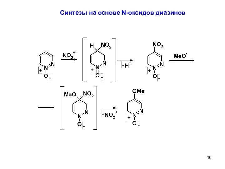 Синтезы на основе N-оксидов диазинов