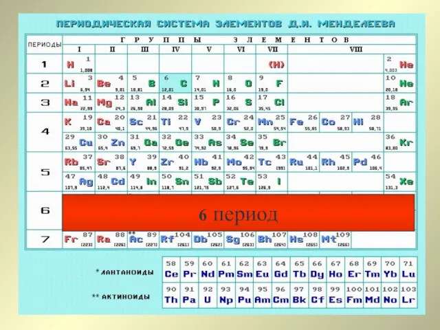 6 период