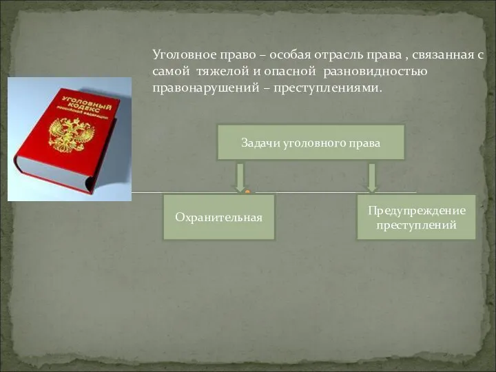 Уголовное право – особая отрасль права , связанная с самой