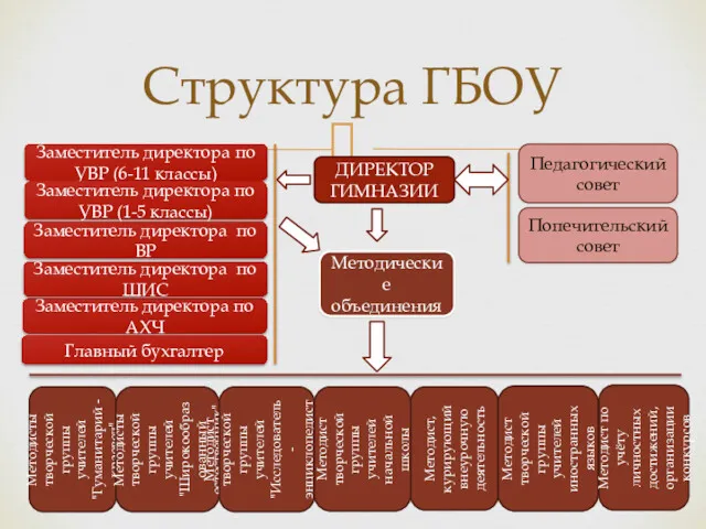 Структура ГБОУ