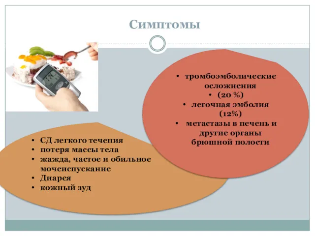 СД легкого течения потеря массы тела жажда, частое и обильное