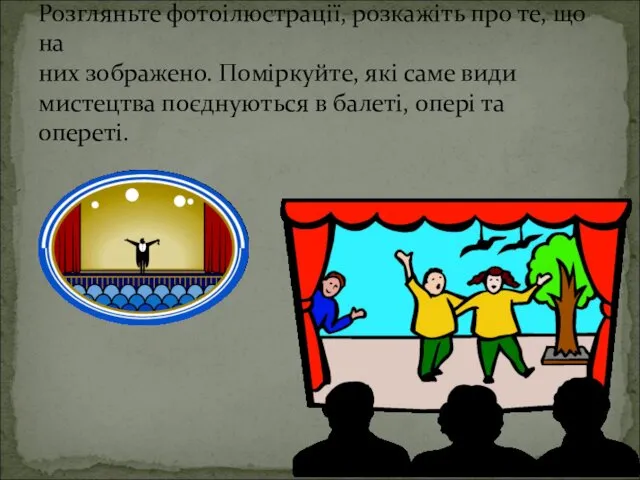 Розгляньте фотоілюстрації, розкажіть про те, що на них зображено. Поміркуйте,