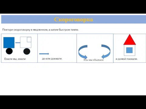 Ехали мы, ехали до ели доехали. Ель мы объехали и