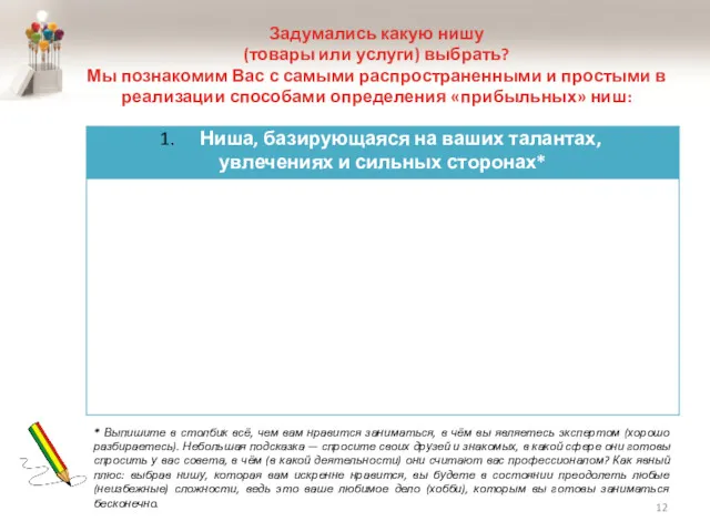 Задумались какую нишу (товары или услуги) выбрать? Мы познакомим Вас