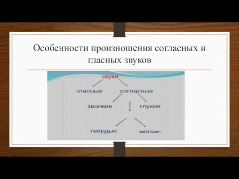 Особенности произношения согласных и гласных звуков