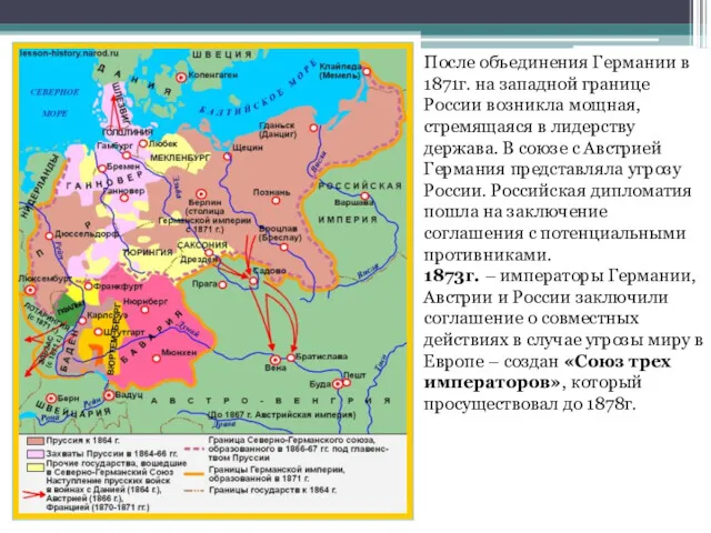 После объединения Германии в 1871г. на западной границе России возникла