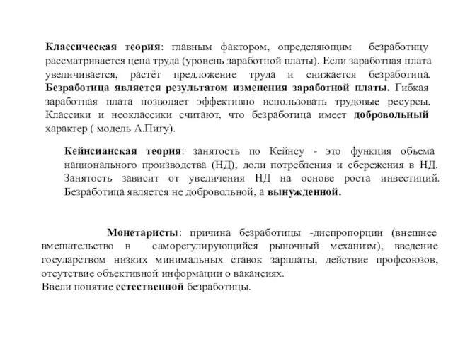 Кейнсианская теория: занятость по Кейнсу - это функция объема национального