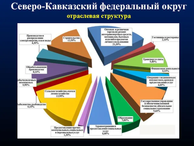 Северо-Кавказский федеральный округ отраслевая структура