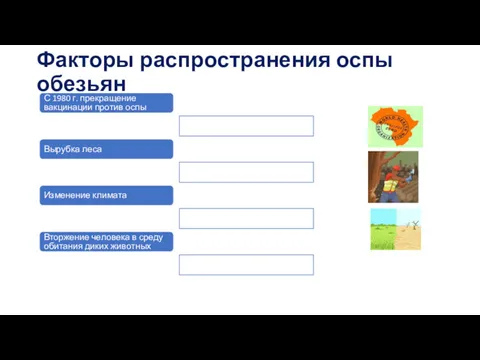 Факторы распространения оспы обезьян С 1980 г. прекращение вакцинации против