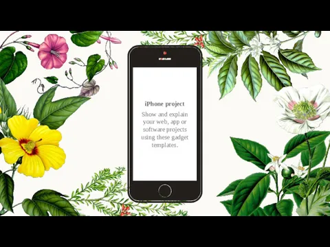 iPhone project Show and explain your web, app or software projects using these gadget templates.