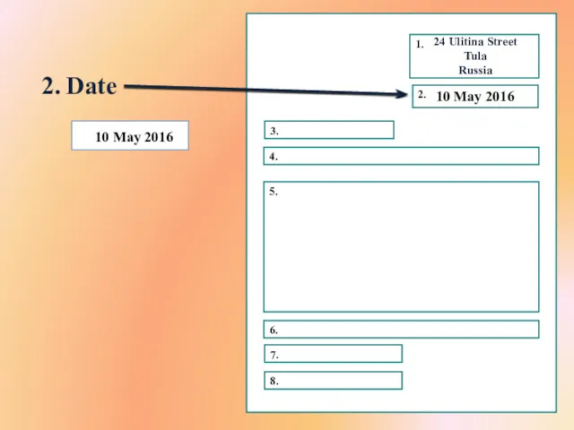 2. Date 10 May 2016 10 May 2016 24 Ulitina Street Tula Russia