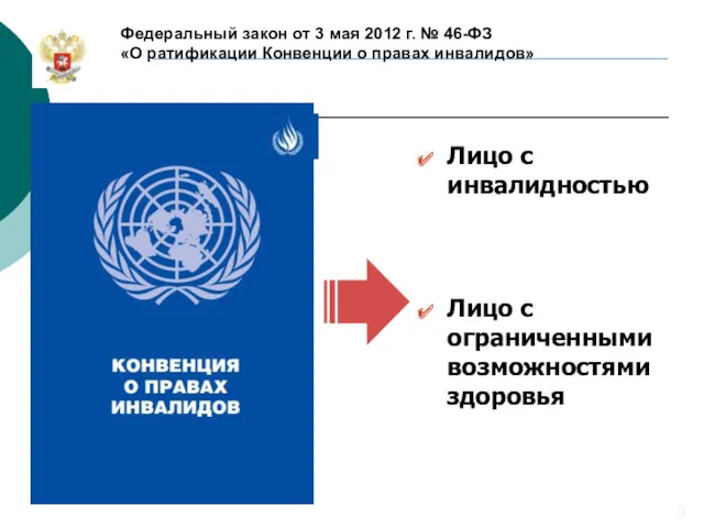 Лицо с инвалидностью Лицо с ограниченными возможностями здоровья Федеральный закон