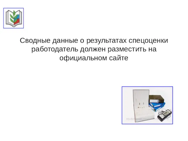 Сводные данные о результатах спецоценки работодатель должен разместить на официальном сайте