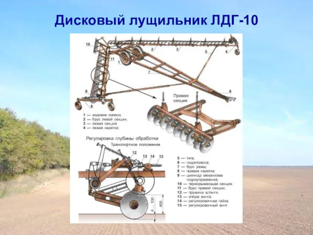 Дисковый лущильник ЛДГ-10